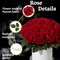 24 PCS Artificial Red Roses with Long Stems 20 Inch Realistic Silk Rose Flowers for Wedding Bouquet Valentine Party Home Table Centerpiece Decoration
